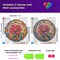 2-Piece Diamond Painting Kits for Adults,5D DIY Full Drill Round Art Gems Rose Flower Art Perfect for Home Wall Deco Diamond
